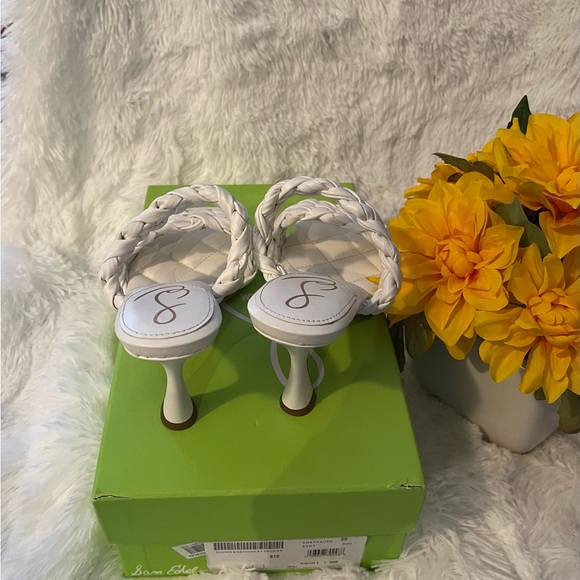 Sam Edelman white, braided sandals size 8 - Picture 6 of 12